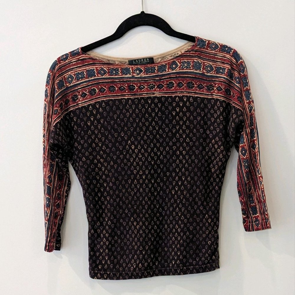 Lauren by Ralph Lauren Vintage Top Size XS Petite